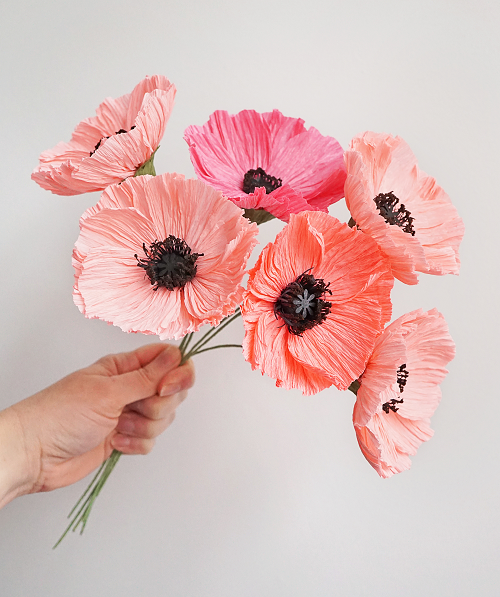 Sold Out - Paper Poppy Flower Making by Bess Paper Goods 