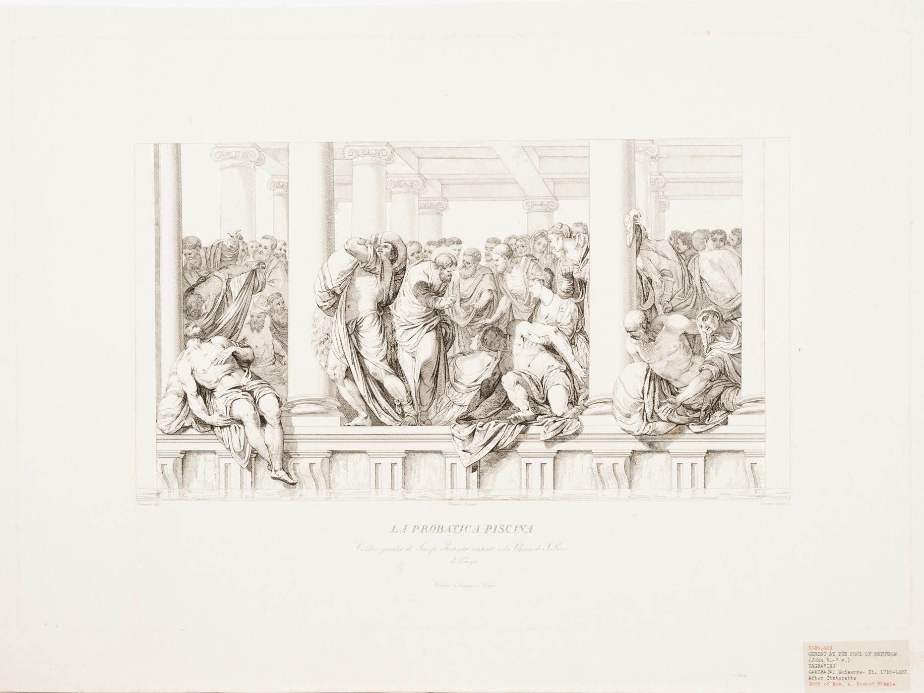 A group of men at a Roman bath