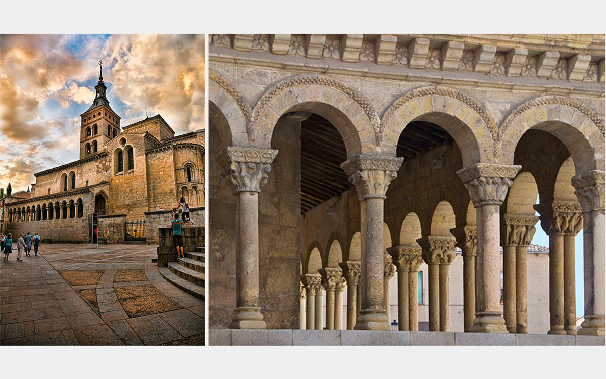 Church and colonnade