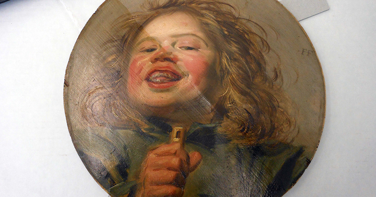 Studio of Frans Hals (Dutch, 17th c.), Head of a Laughing Boy,  1620s or later, oil on panel, Gift of Mr. and Mrs. Thomas E. Davidson in memory of Eleanore Z. Edwards, 1973.450