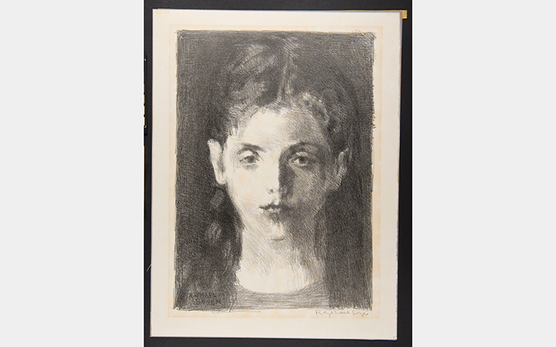 Raphael Soyer (American, 1899–1987), Reflection, 1962, lithograph on paper, Gift of Allen W. Bernard, 2020.72